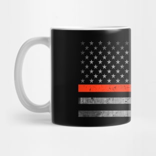 Thin Red Blue Line - Firefighter - Police Flag Mug